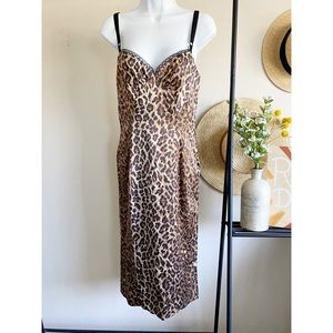 Dolce & Gabbana 90s Iconic Leopard Print Dress 42